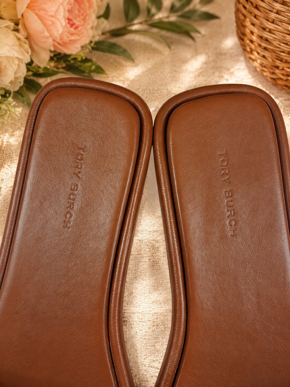 Tory Burch Double T Logo Slide Sandals - Picture 5 of 6